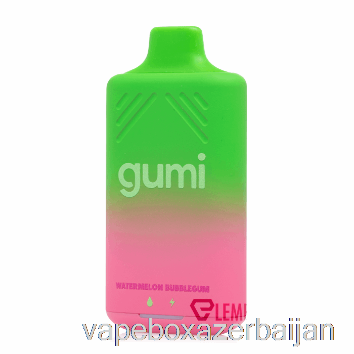 Vape Box Azerbaijan Gumi Bar 8000 Disposable Watermelon Bubblegum